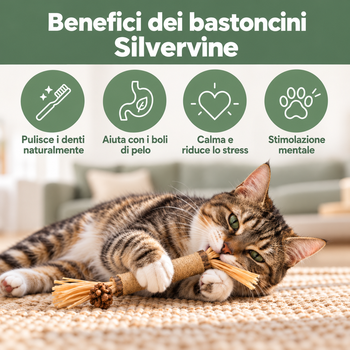 BitPet — Bastoncino Silvervine per Gatti